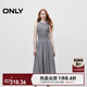 ONLY秋季時(shí)尚優(yōu)雅圓領(lǐng)中長(cháng)裙無(wú)袖收腰連衣裙女|124307068 C39 合金灰色 S (160) 80A