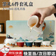 萊樞匯茶具套裝功夫茶具陶瓷茶壺送長(cháng)輩千里江山故宮文創(chuàng  )茶具伴手禮整套 白色-千里江山茶禮6件套-(4色杯)
