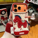 萌續新年紅色刺繡小馬馬年適用蘋(píng)果17Pro手機殼iPhone16荔枝紋小米15華為mate80pura70k90情侶男女生 白色皮紋TPU-新年紅色波點(diǎn)小馬+貼件+鏡面支架 iPhone 17 Pro