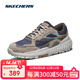 斯凱奇（Skechers）秋季男鞋輕便機能怪獸鞋系列潮流老爹鞋舒適百搭日常運動(dòng)休閑鞋