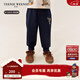 Teenie Weenie Kids小熊童裝25年新款男女寶寶彈力刺繡仿牛仔褲 藏青色 100 cm