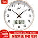 康巴絲掛鐘客廳家用日歷靜音走時(shí)簡(jiǎn)約石英鐘表掛墻時(shí)鐘 2888Y 金色