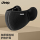 JEEP棉口罩冬季保暖口罩防風(fēng)防寒男女通用口罩護耳罩耳包耳套耳暖 云炭黑
