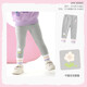 巴布豆（BOBDOG）女童打底褲秋冬季女寶寶薄絨保暖百搭外穿純棉長(cháng)褲兒童加絨褲子