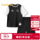 巴拉巴拉兒童短袖套裝童裝夏季男大童兩件套舒適透氣休閑運動(dòng)202224119102