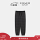 蔻馳（COACH）【圣誕禮物】奧萊男士男裝經(jīng)典標志運動(dòng)褲褲通勤跑步 木炭灰色 經(jīng)典標識 M