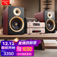 山水（SANSUI） M2膽機HIFI音效電子管CD\DVD機組合桌面發(fā)燒級藍牙音響電視影院書(shū)架套裝木質(zhì)電腦辦公室茶室音箱 M2套裝（音箱+膽機功放+碟機層）