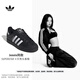 adidas明星同款SUPERSTAR II貝殼頭板鞋男女阿迪達斯三葉草 黑色/白色（宋雨琦同款）   38