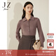 玖姿（JUZUI）商場(chǎng)同款休閑日常寬松襯衫毛衫女冬款JWCD30605 粉紅 XL