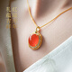 《宋仕》天然南紅瑪瑙吊墜女款紅寶石項鏈馬年本命年輕奢禮物 宋仕 天然冰紅南紅瑪瑙吊墜贈銀鏈（含鑒定證書(shū)）