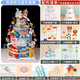 OSKV零食蛋糕diy材料網(wǎng)紅款ins生日場(chǎng)景布置用品生日蛋糕diy材料包整套含胚兒童裝飾周歲布置女孩男孩 小動(dòng)物款套餐【含3層胚+底托+竹簽】4米絲帶