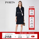 PORTS寶姿女裝新款時(shí)尚氣質(zhì)七分袖連衣裙ALM8D600JWP052 黑色-2 M (6)