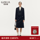 歌莉婭女裝春裝新品套裝羊毛羊絨氣質(zhì)通勤極簡(jiǎn)西裝OL兩件套1B9CAB06B 00B黑色 L