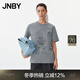 JNBY/江南布衣春夏T恤女城市刺繡印花寬松圓領(lǐng)棉質(zhì)短袖5P3112200 072/中雜灰 M