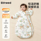 柯斯德尼（kidsneed）嬰兒睡袋秋冬恒溫中厚夾棉寶寶睡袋嬰幼兒睡衣兒童防踢被包腿M碼