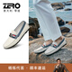 零度Zero豆豆鞋男鞋新款潮流一腳蹬樂(lè )福鞋男英倫風(fēng)秋冬套腳休閑鞋 白色 40 【偏大一碼】