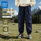 真維斯兒童加絨褲子2025秋冬新款中大童加厚保暖工裝褲男女童休閑長(cháng)褲冬 【1條加絨工裝褲】藏藍/J純色 160