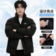 安踏運動(dòng)棉服男款2025冬季新款短款馬甲外套棉衣男黑色立領(lǐng)保暖風(fēng)衣男 基礎黑 M