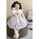 G.duck小黃鴨童裝公主裙女童連衣裙春秋款兒童蓬蓬裙生日小女孩蛋糕裙子 圖片色 90 尺碼1~2歲【 80-90cm】