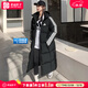阿迪達斯 （adidas）羽絨服男裝女裝2025冬季新款長(cháng)款連帽運動(dòng)服戶(hù)外加厚保暖潮流外套 黑色長(cháng)款/男女同款/絨子含量80%/主推 XL 【建議體重160斤-180斤】