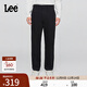 Lee25早秋新品寬松版男款經(jīng)典斜紋布抓絨休閑褲潮流LMB009918209 黑色 36