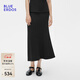 BLUE ERDOS半身裙女25春夏新款優(yōu)雅簡(jiǎn)約微彈舒適A字包臀半裙B255F3003 黑 L (170)
