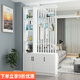 柏帝奇新歐式簡(jiǎn)約北歐現代鞋柜隔斷屏風(fēng)置物架客廳餐廳臥室入戶(hù)玄關(guān)隔斷 長(cháng)80*寬30白色+4根白色 自己組裝