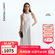 朗姿【漾25系列】無(wú)袖白色圓領(lǐng)長(cháng)裙氣質(zhì)高級感2025夏季新款連衣裙 本白色 M