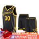 CEENIU金州勇士隊庫里30號球衣熱壓復古背心速干籃球服訓練服套裝 庫里城市限定球衣+球褲 L