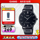 卡西歐（CASIO）指針系列 時(shí)尚簡(jiǎn)約腕表休閑皮帶男表 MTP-VT01B-1BUDF