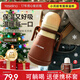 千禧寶貝嬰幼兒保溫杯兒童奶瓶奶嘴1-3歲學(xué)飲杯6個(gè)月以上寶寶水杯水壺外出 保溫奶瓶【加奶嘴+鴨嘴+重力球】送杯套 300ml