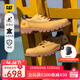 CAT卡特低幫大黃靴休閑皮鞋男士防潑水皮面登山鞋板鞋P111542N3AMC25 黃色 41