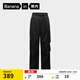蕉內（Bananain）熱皮5系女士工裝闊腿長(cháng)褲子休閑運動(dòng)褲秋冬季加厚加絨寬松女裝