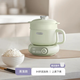 七彩叮當mini電飯煲煮飯智能宿舍多功能小型電煮鍋煲粥分體電飯鍋 淺綠色-蒸籠款 1.2L
