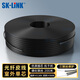 SK-LINK 單模單芯皮線(xiàn)光纖 室外1芯3鋼絲自承式蝶形低煙無(wú)鹵尾纖光纜寬帶光纖入戶(hù)線(xiàn)200米SWGLSM-200M