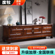 度牧烏金木實(shí)木電視柜落地客廳農村家用2026新款大小戶(hù)型仿古典收納柜 1.95米長(cháng)影視柜【195x46x57cm】