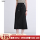 百圖betu女裝2025秋季新款半身裙老錢(qián)風(fēng)時(shí)尚百搭單品裙子女2508T69 黑色 L