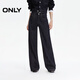 ONLY2025冬季新款撞色明線(xiàn)松弛寬松直筒褲長(cháng)褲牛仔褲女|125432085 J371000洗水藍牛仔 L L標準褲長(cháng)