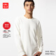 優(yōu)衣庫男裝HEATTECH ULTRA WARM圓領(lǐng)T恤長(cháng)袖保暖衣秋衣內衣479525 479525/01乳白色 M