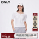 ONLY秋季氣質(zhì)淑女百搭顯瘦掛脖綁帶修身T恤女|124101003 A06 太古白色 165/84A/M