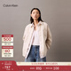 Calvin KleinJeans25春秋女士美式潮流復古ck工裝風(fēng)寬松純棉翻領(lǐng)牛仔襯衫外套 RG3-牛仔白 M
