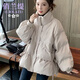 俏蘭緹（CIOLATI）羽絨棉服女2026新款面包服學(xué)生韓版寬松棉衣女短款冬 米白色 S 建議80-90斤