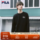 FILA斐樂(lè )官方情侶款針織長(cháng)袖上衣2025秋時(shí)尚休閑純棉寬松長(cháng)T