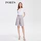 PORTS寶姿春夏新品女裝中腳口短褲LM8P060MWB022 肉桂色 M (6)