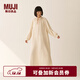 無(wú)印良品（MUJI）女式 柔軟紗織 連衣裙 純棉長(cháng)袖睡裙女25年秋季 家居 FD1MAA5A 象牙色 M (160/84A)