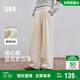森馬（Semir）寬松打褶仿呢闊腿褲垂感2025慵懶糯米褲休閑褲女冬季109725127010
