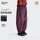 咕嚕日記（Purrfect diary）童裝兒童加絨休閑褲2026春秋裝男童加厚戶(hù)外褲子女童百搭 樹(shù)莓紫 150