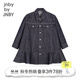 jnby by JNBY江南布衣童裝秋牛仔長(cháng)袖連衣裙耐寬松洗耐穿女童兒童1N8G12000 991牛仔藏青 110 cm