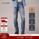 Calvin KleinJeans25早秋新款男士美式休閑通勤ck修身微彈淺色洗水牛仔褲 XQE-牛仔淺藍 29
