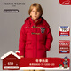 Teenie Weenie Kids小熊童裝25年新款冬季男女童三防牛角扣連帽羽絨服 紅色 150 cm